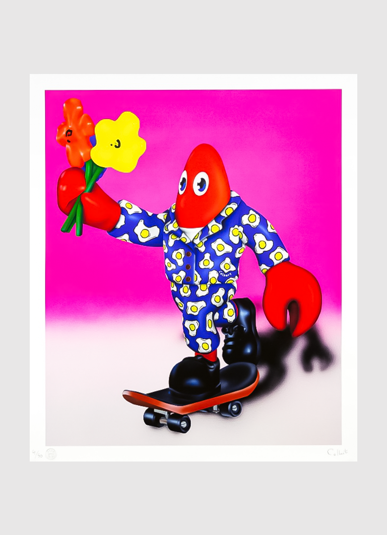 Skateboarding Lobster Flower (3 colors)